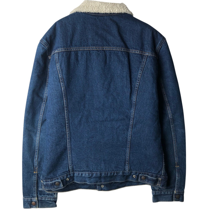 Levi's Premium Padded Denim Boa Jacket, Men's Size L (approx.) cotton blue type Vintage Second Hand