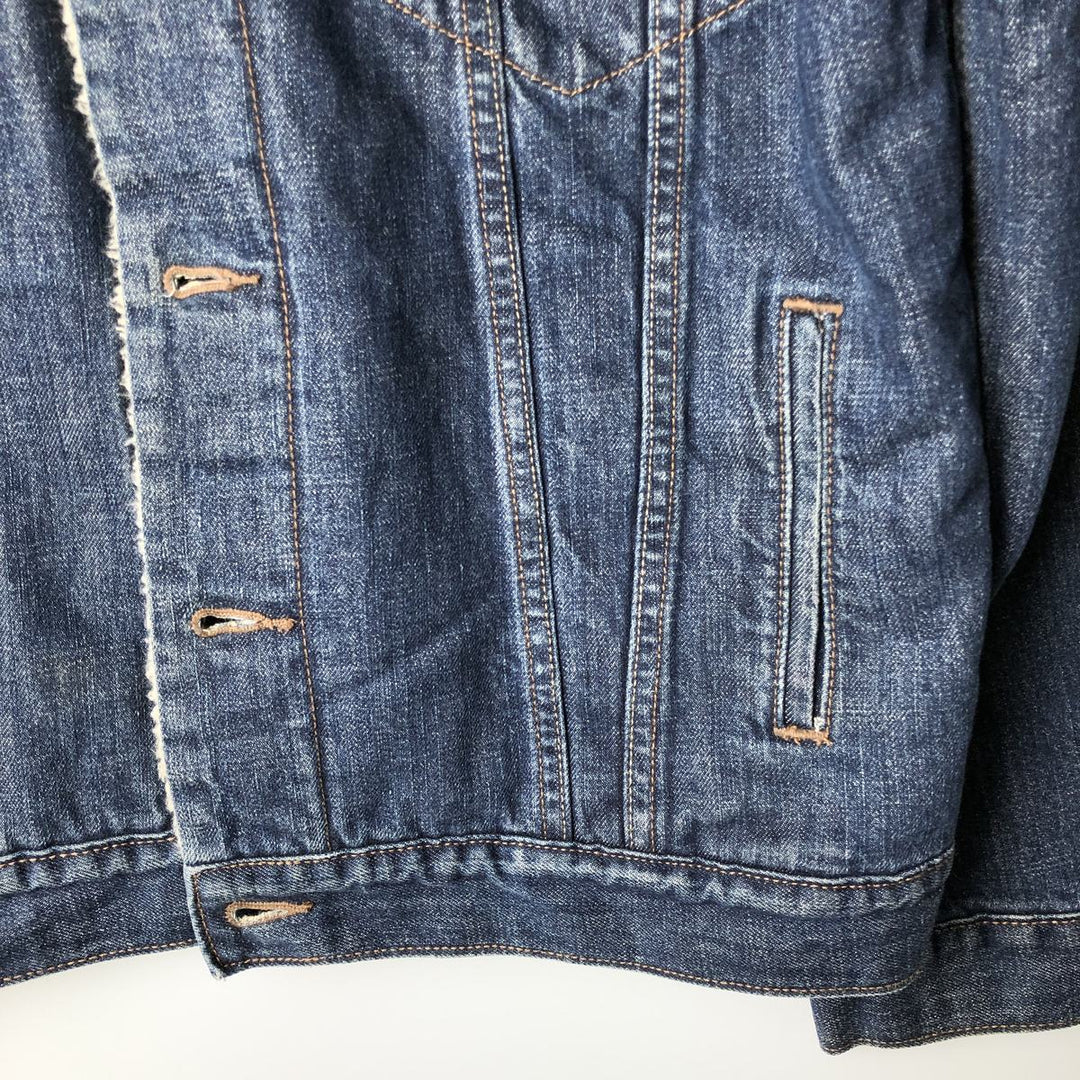 2000'S Levi's 70520 Padded Denim Boa Jacket, Men's Size L (approx.) cotton blue type Vintage Second Hand
