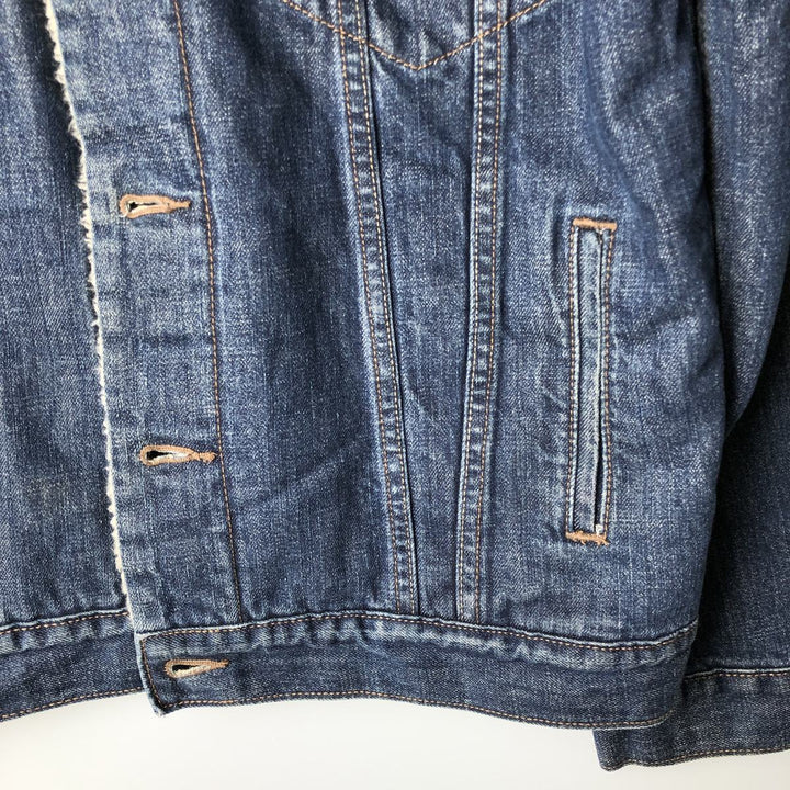 2000'S Levi's 70520 Padded Denim Boa Jacket, Men's Size L (approx.) cotton blue type Vintage Second Hand