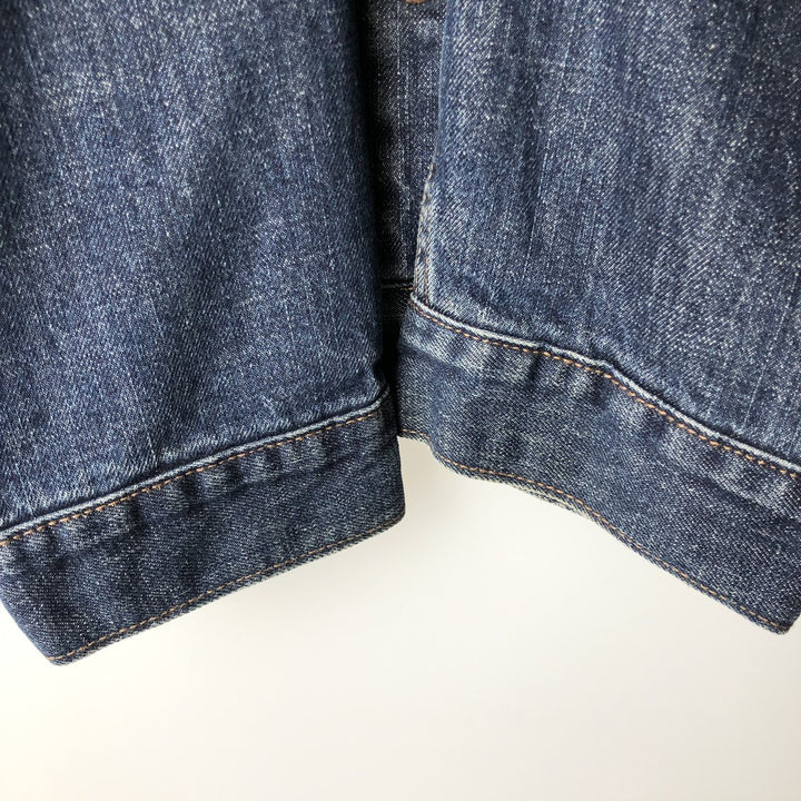 2000'S Levi's 70520 Padded Denim Boa Jacket, Men's Size L (approx.) cotton blue type Vintage Second Hand