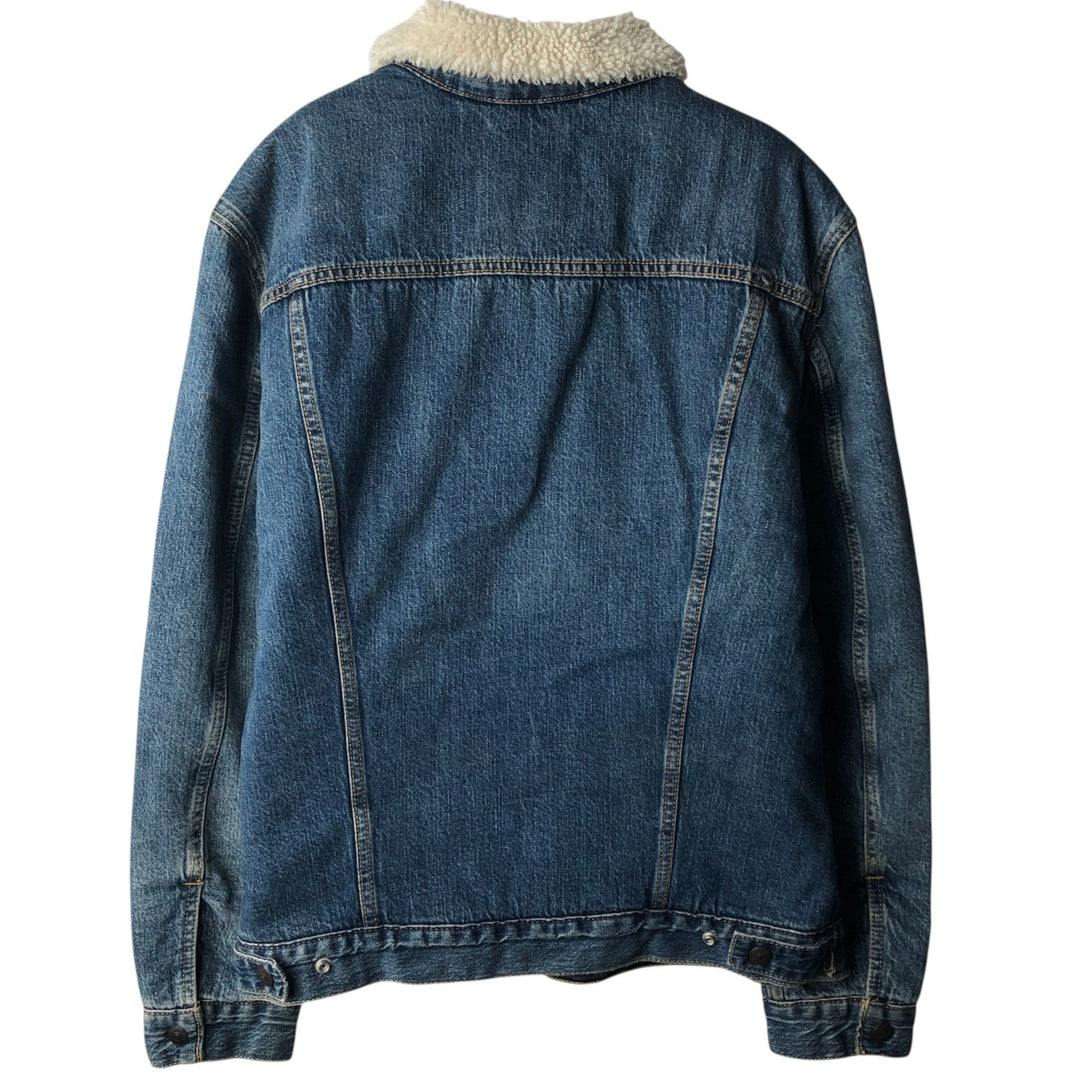 Levi's PREMIUM Padded Denim Boa Jacket, Size L (Men's equivalent to size L) cotton blue type Vintage Second Hand