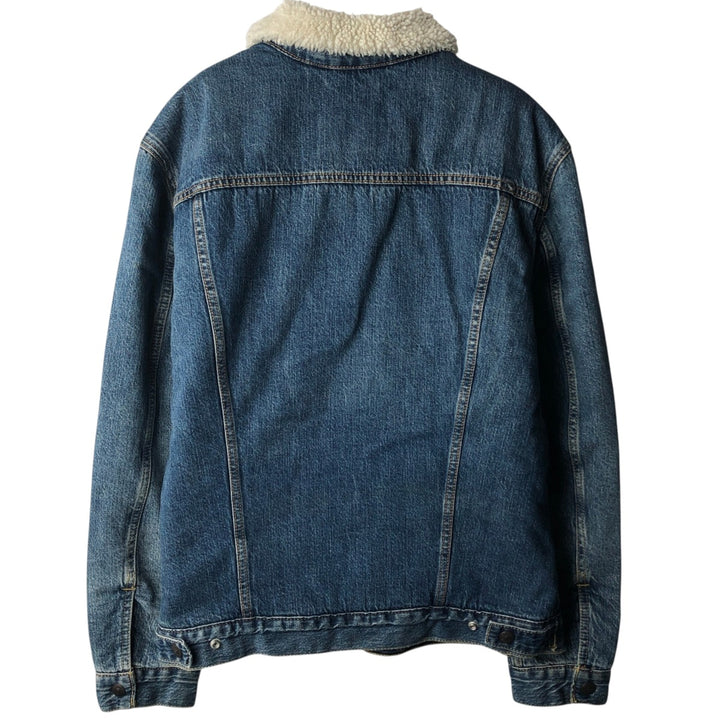 Levi's PREMIUM Padded Denim Boa Jacket, Size L (Men's equivalent to size L) cotton blue type Vintage Second Hand