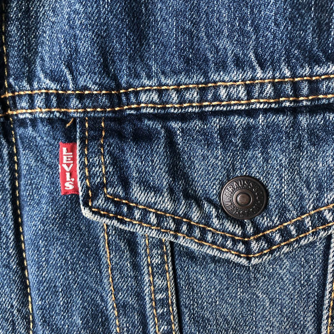 Levi's PREMIUM Padded Denim Boa Jacket, Size L (Men's equivalent to size L) cotton blue type Vintage Second Hand
