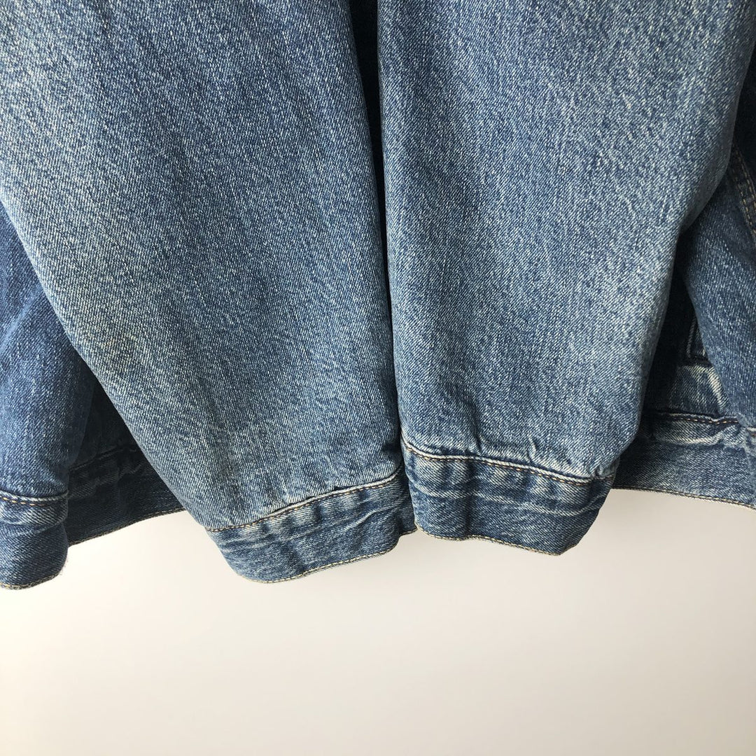 Levi's PREMIUM Padded Denim Boa Jacket, Size L (Men's equivalent to size L) cotton blue type Vintage Second Hand