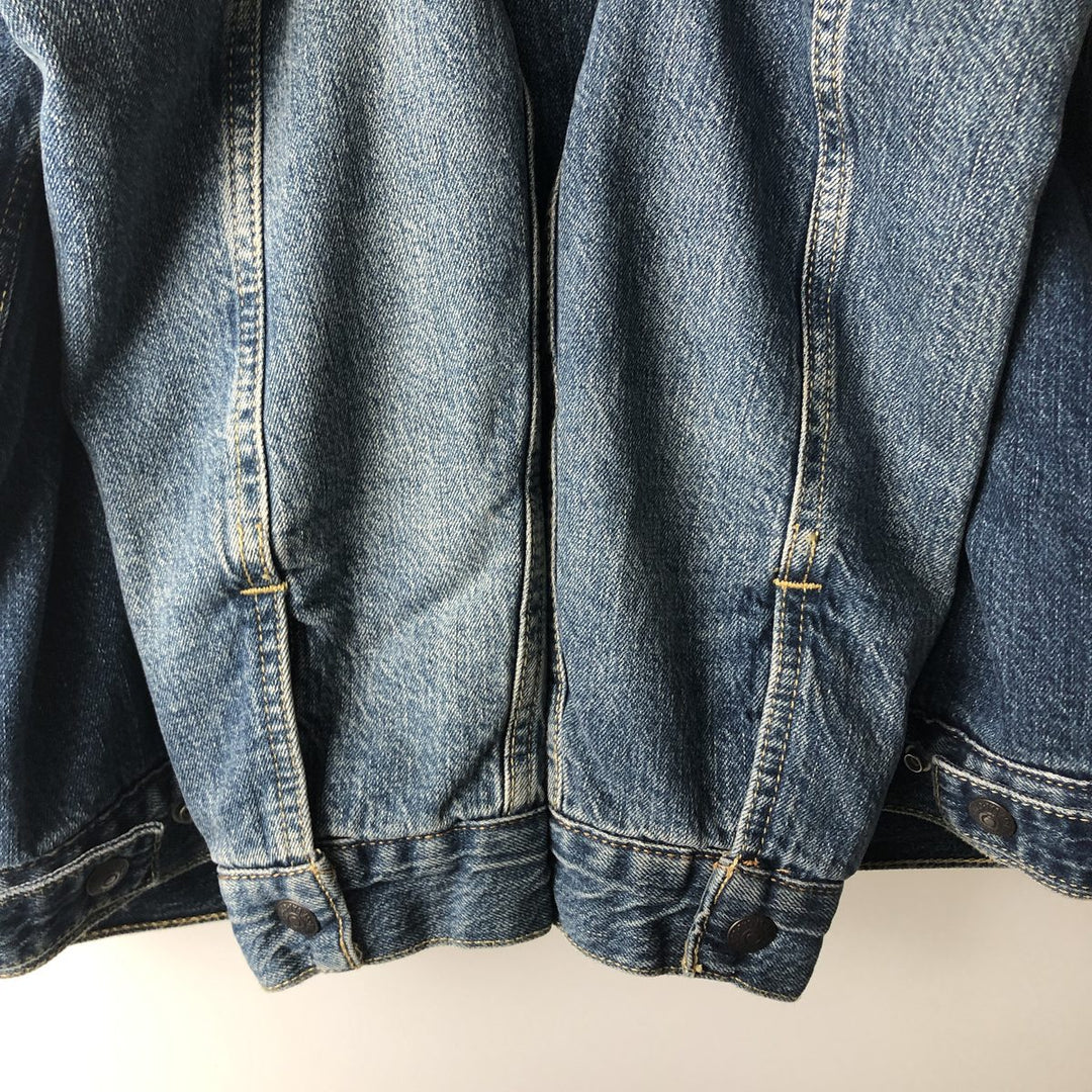 Levi's PREMIUM Padded Denim Boa Jacket, Size L (Men's equivalent to size L) cotton blue type Vintage Second Hand