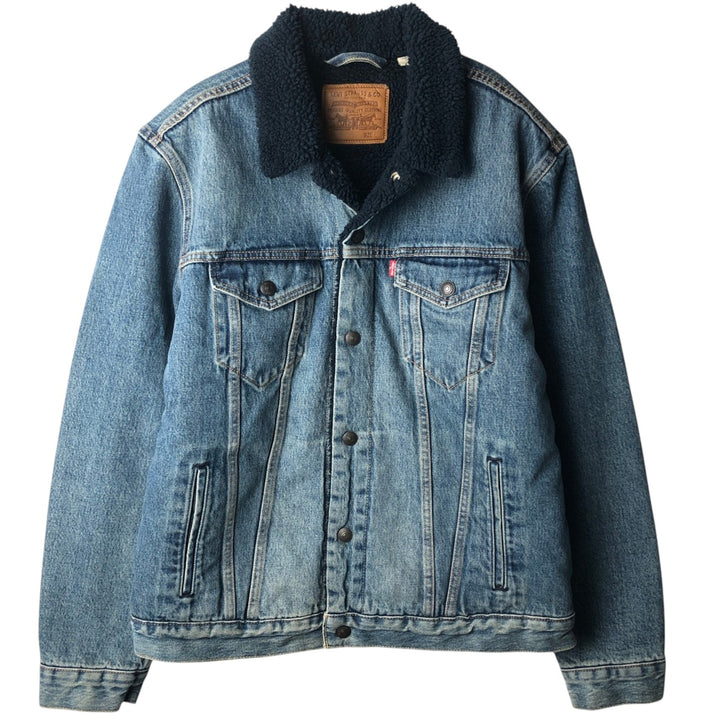 Levi's padded denim jacket, size L, men's cotton blue type Vintage Second Hand