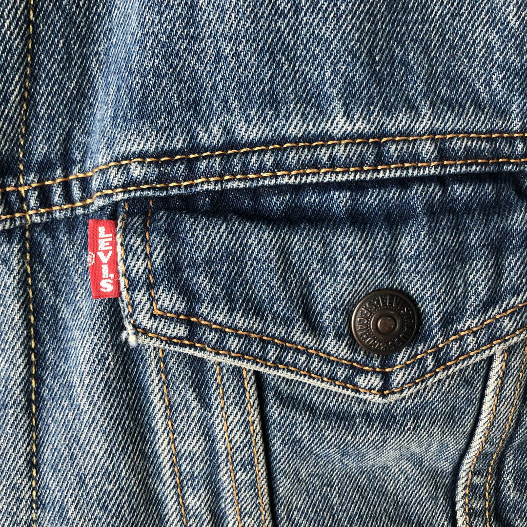 Levi's padded denim jacket, size L, men's cotton blue type Vintage Second Hand