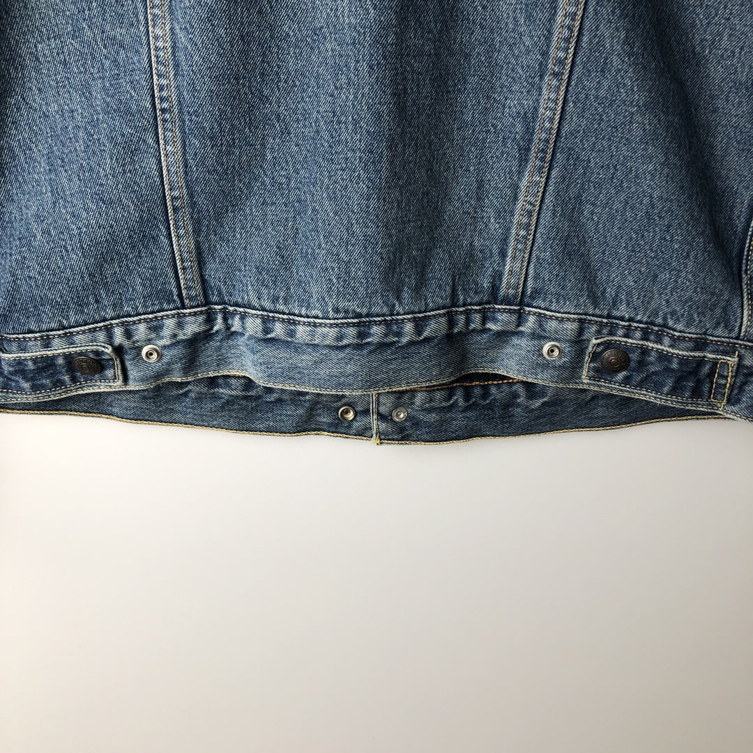 Levi's padded denim jacket, size L, men's cotton blue type Vintage Second Hand