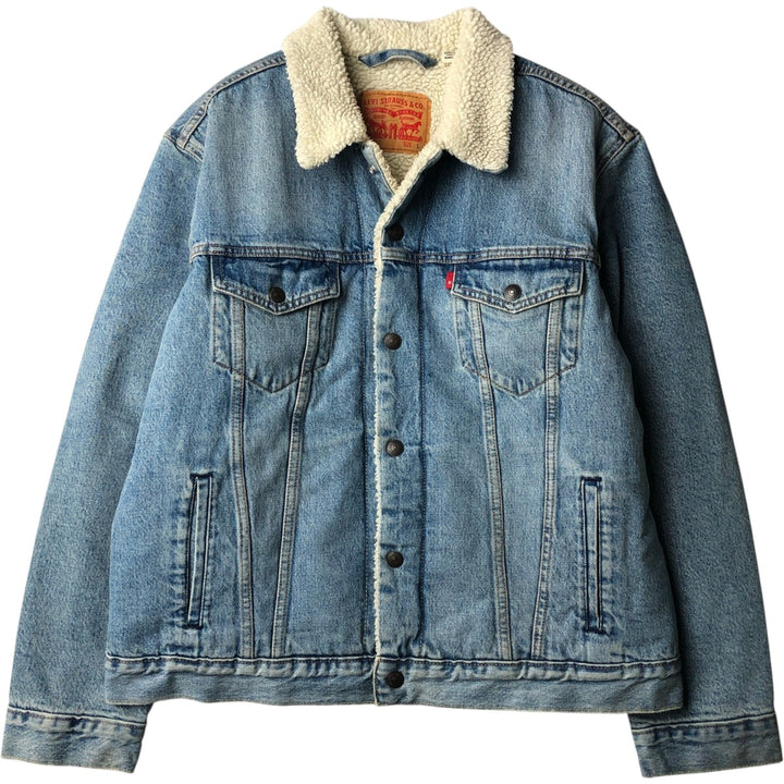 Levi's padded denim jacket, size L, men's cotton blue type Vintage Second Hand