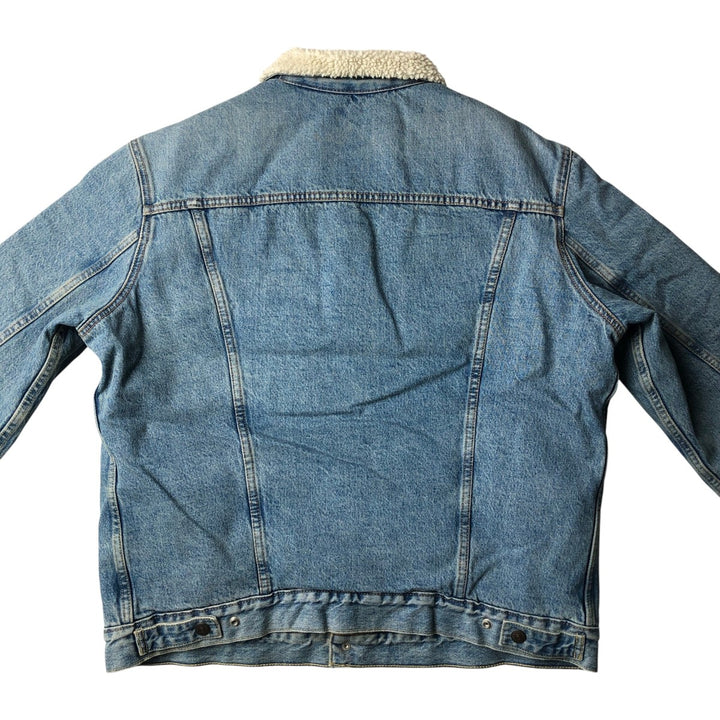 Levi's padded denim jacket, size L, men's cotton blue type Vintage Second Hand