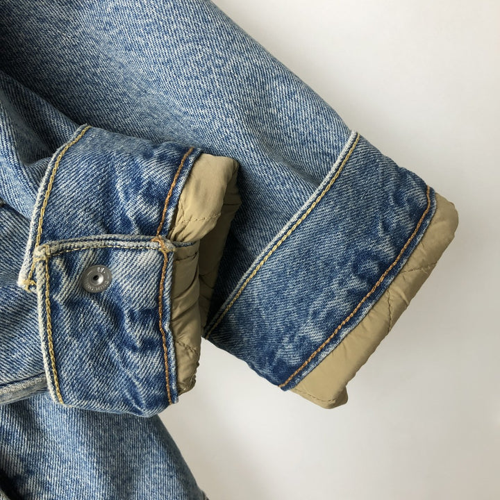 Levi's padded denim jacket, size L, men's cotton blue type Vintage Second Hand