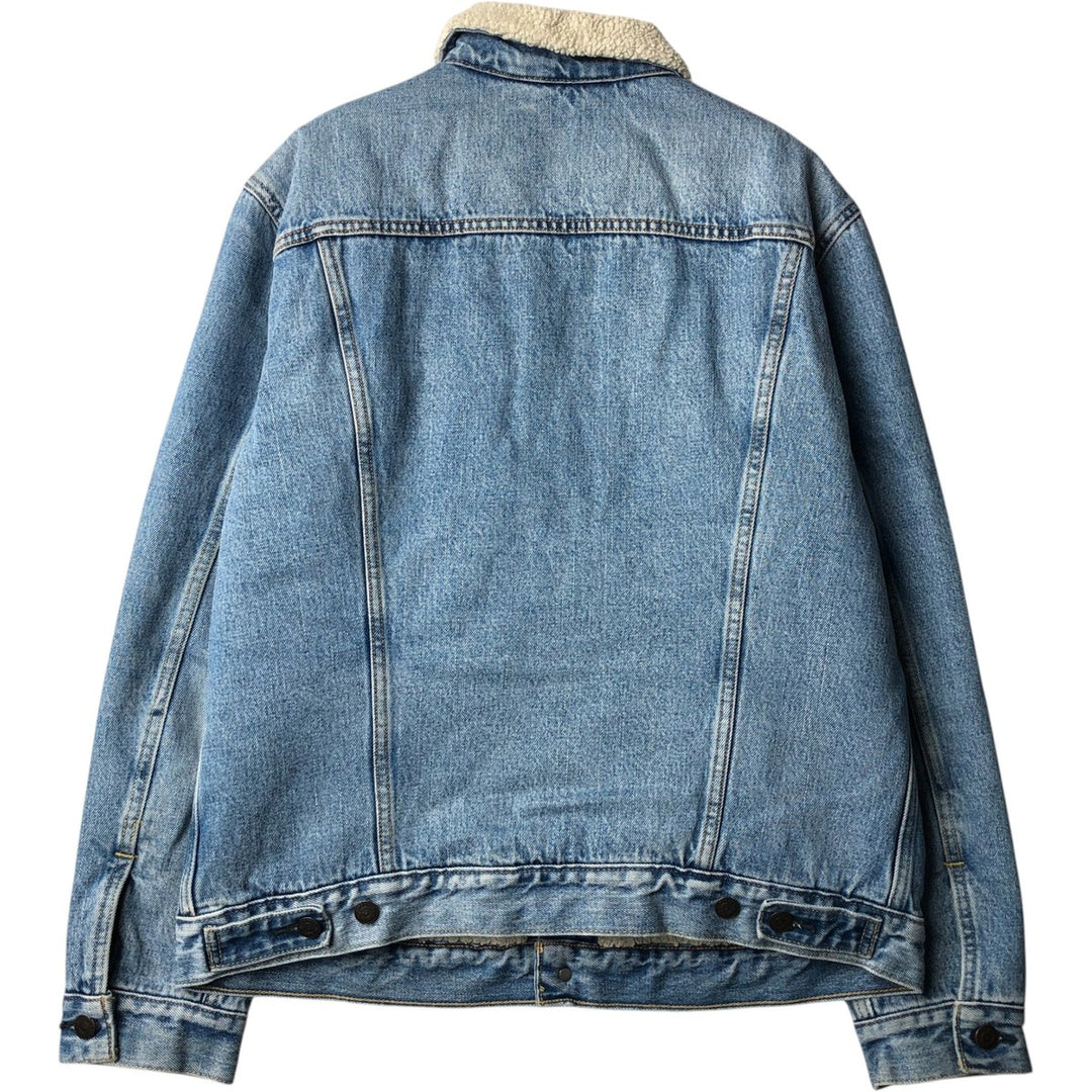 Levi's denim fleece jacket, men's size L cotton blue type Vintage Second Hand
