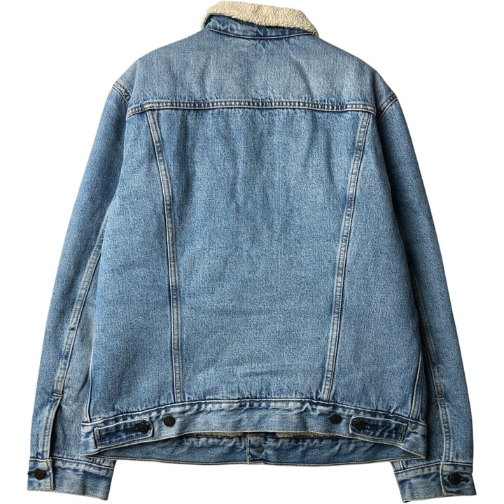 Levi's denim fleece jacket, men's size L cotton blue type Vintage Second Hand