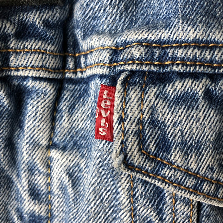 Levi's denim fleece jacket, men's size L cotton blue type Vintage Second Hand