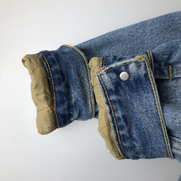Levi's denim fleece jacket, men's size L cotton blue type Vintage Second Hand