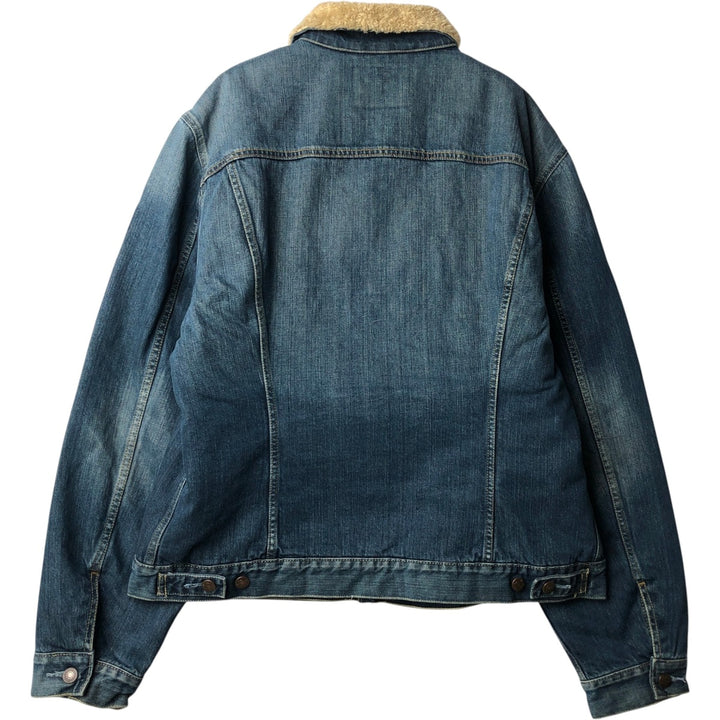 2000'S Levi's 71550-0439 Euro Model Denim Boa Jacket, Men's Size XL (approx.) cotton blue type Vintage Second Hand