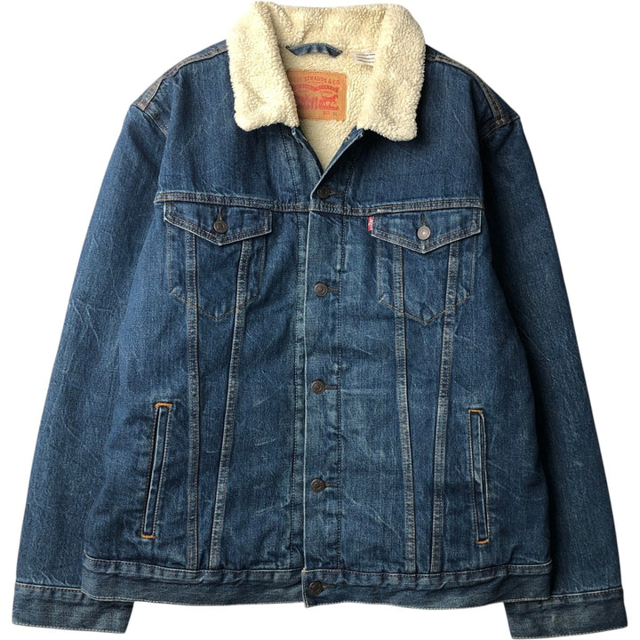 Levi's Padded Denim Jacket, Men's Size XL cotton blue type Vintage Second Hand