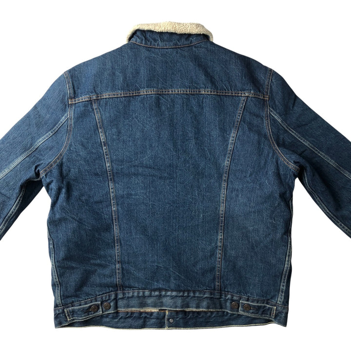 Levi's Padded Denim Jacket, Men's Size XL cotton blue type Vintage Second Hand