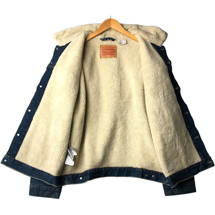 Levi's Padded Denim Jacket, Men's Size XL cotton blue type Vintage Second Hand