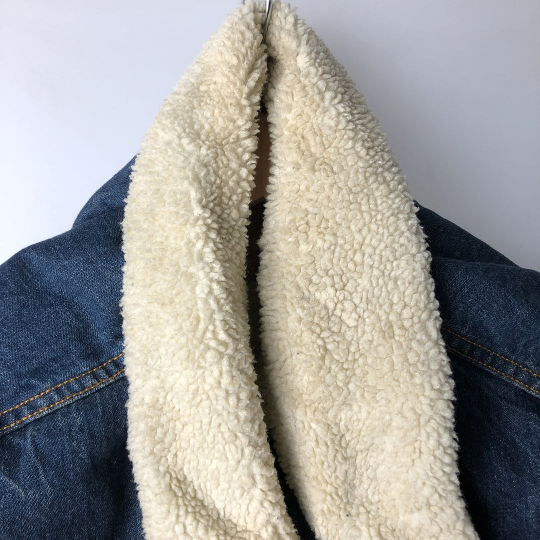 Levi's Padded Denim Jacket, Men's Size XL cotton blue type Vintage Second Hand