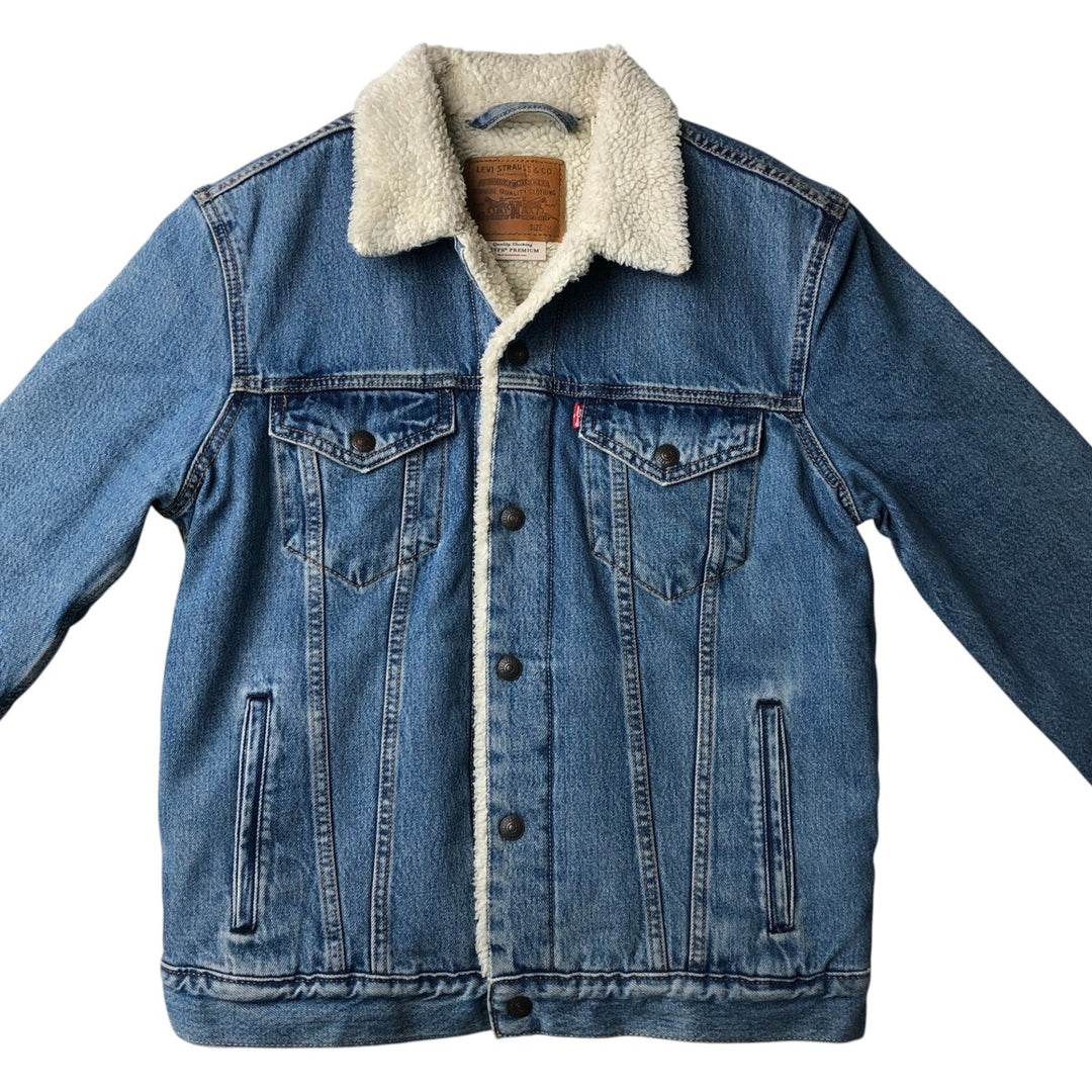 Levi's LEVI'S PREMIUM padded denim jacket, size M, men's cotton blue type Vintage Second Hand