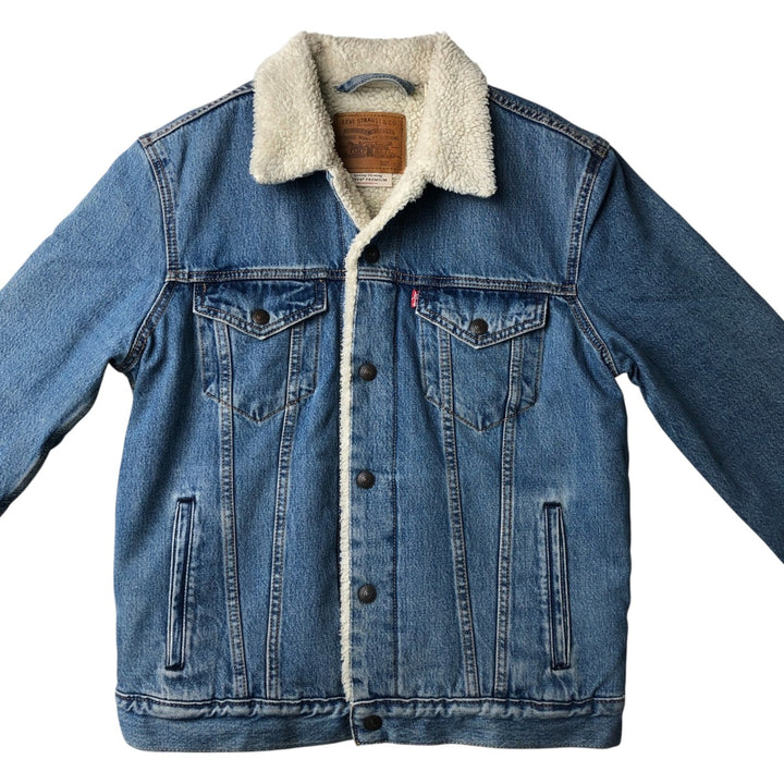 Levi's LEVI'S PREMIUM padded denim jacket, size M, men's cotton blue type Vintage Second Hand