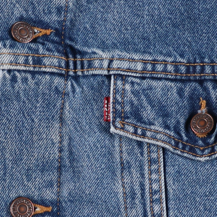 1990'S Levi's 70614-0389 Denim Jacket, Men's XXL equivalent, Vintage cotton blue type Vintage Second Hand
