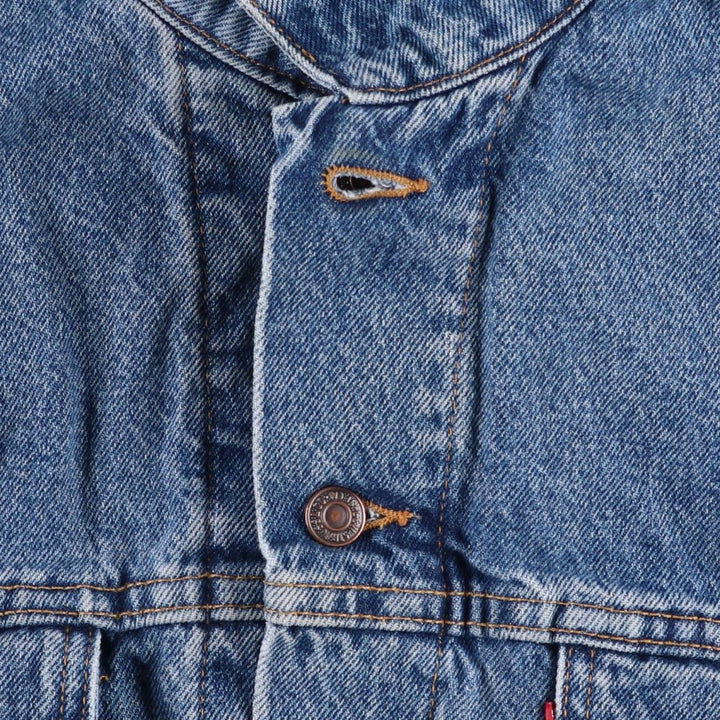 1990'S Levi's 70614-0389 Denim Jacket, Men's XXL equivalent, Vintage cotton blue type Vintage Second Hand