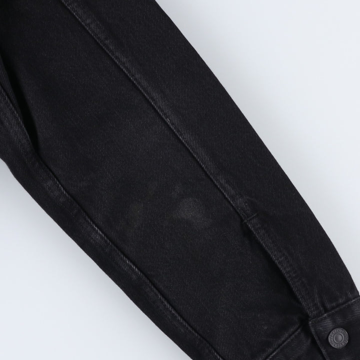 Levi's padded black denim jacket, size L, men's cotton black type Vintage Second Hand