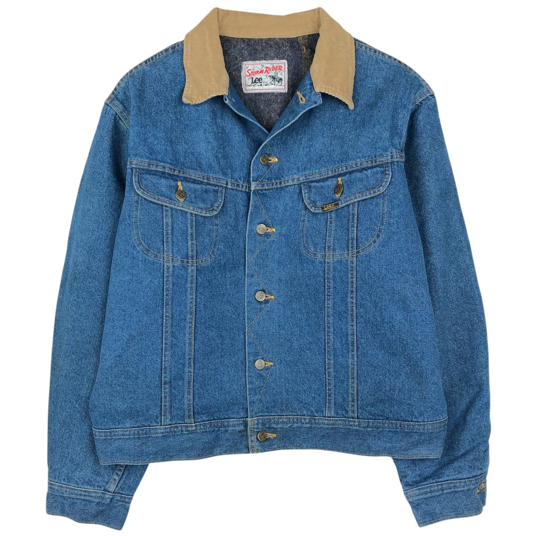70s-80'S Lee Storm Rider denim jacket, men's size XL equivalent, vintage. cotton blue type Vintage Second Hand