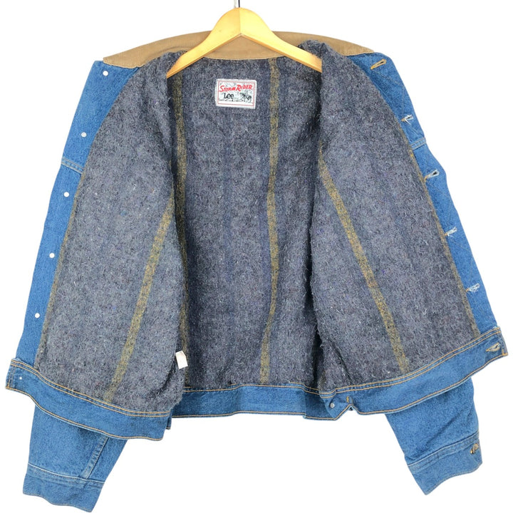 70s-80'S Lee Storm Rider denim jacket, men's size XL equivalent, vintage. cotton blue type Vintage Second Hand