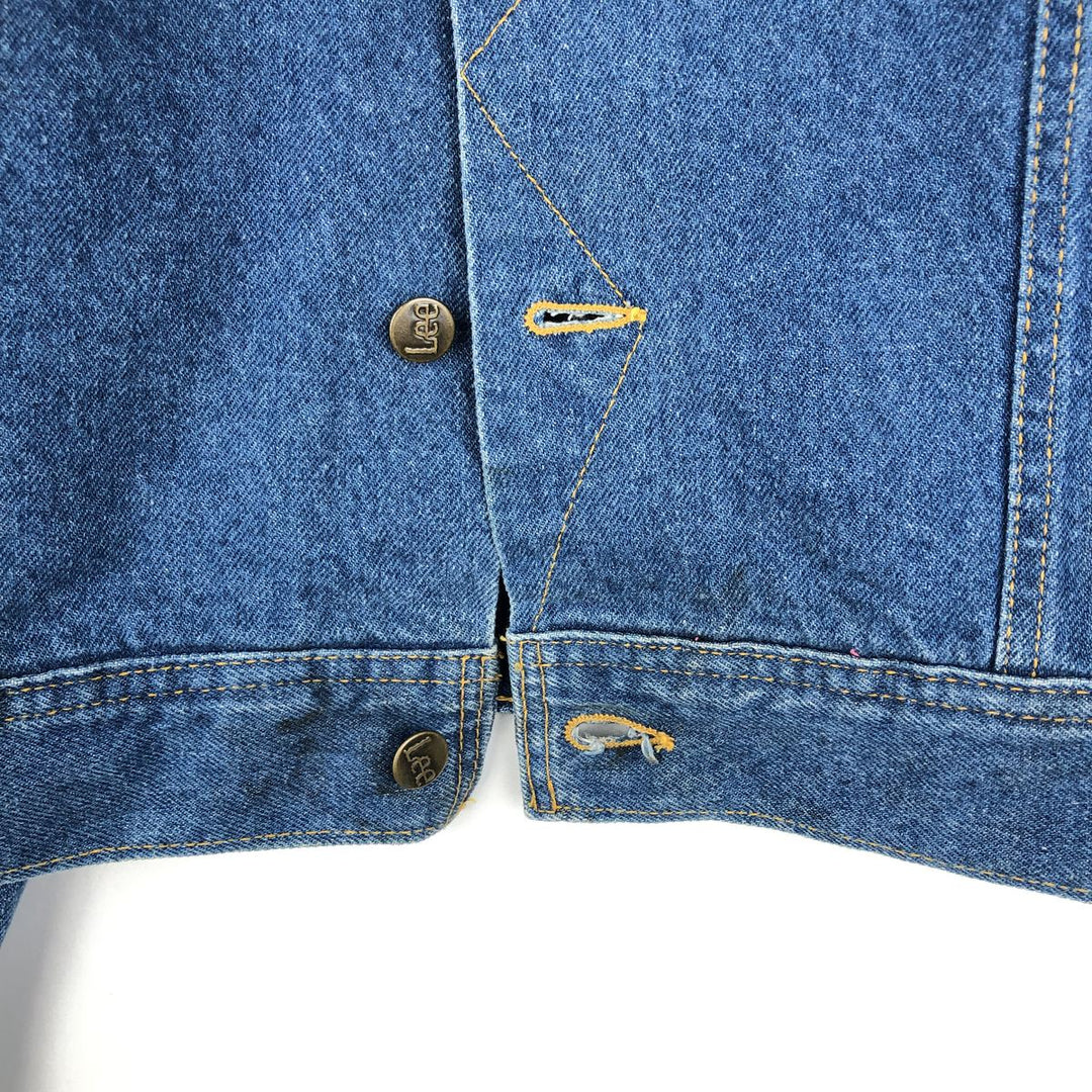 70s-80'S Lee Storm Rider denim jacket, men's size XL equivalent, vintage. cotton blue type Vintage Second Hand