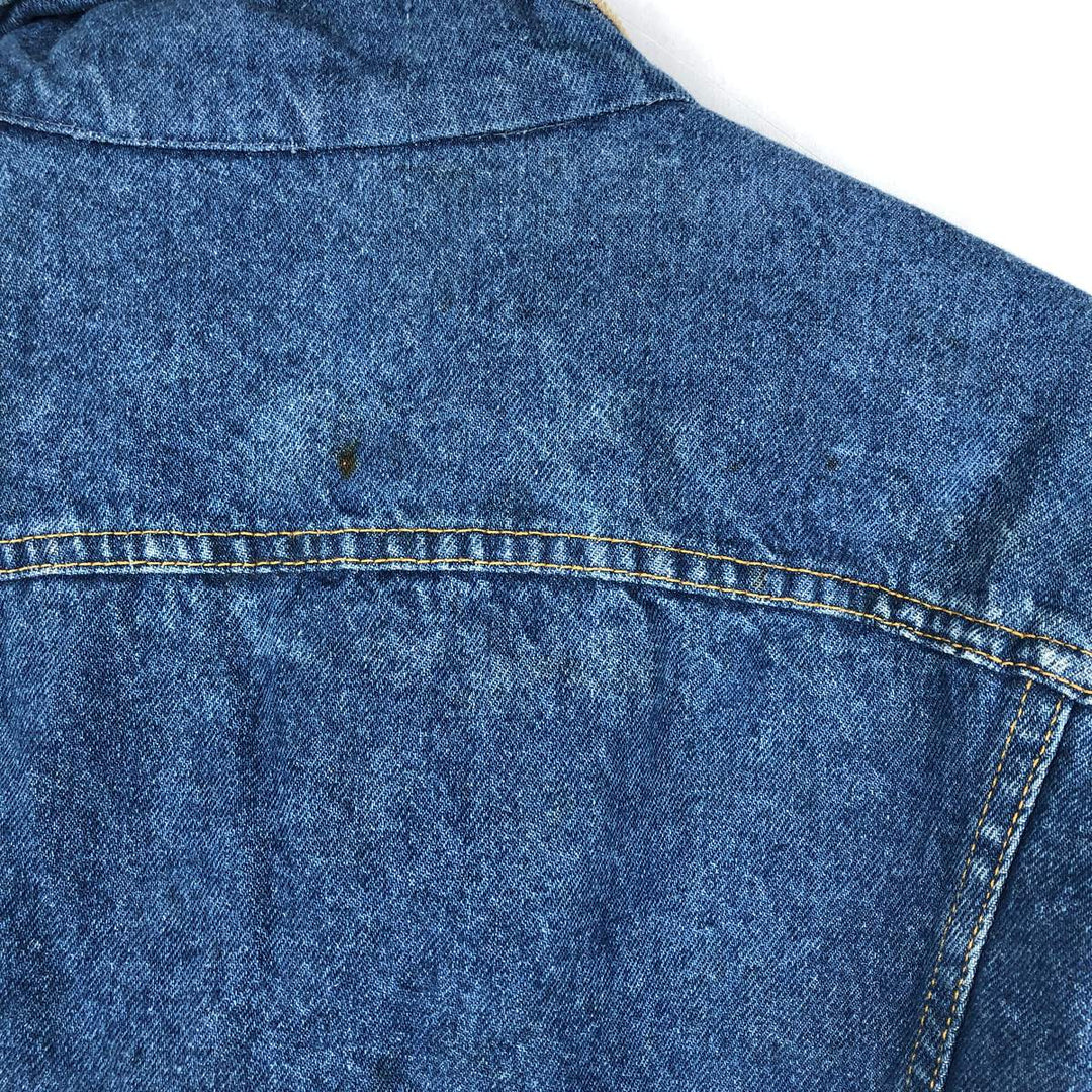 70s-80'S Lee Storm Rider denim jacket, men's size XL equivalent, vintage. cotton blue type Vintage Second Hand
