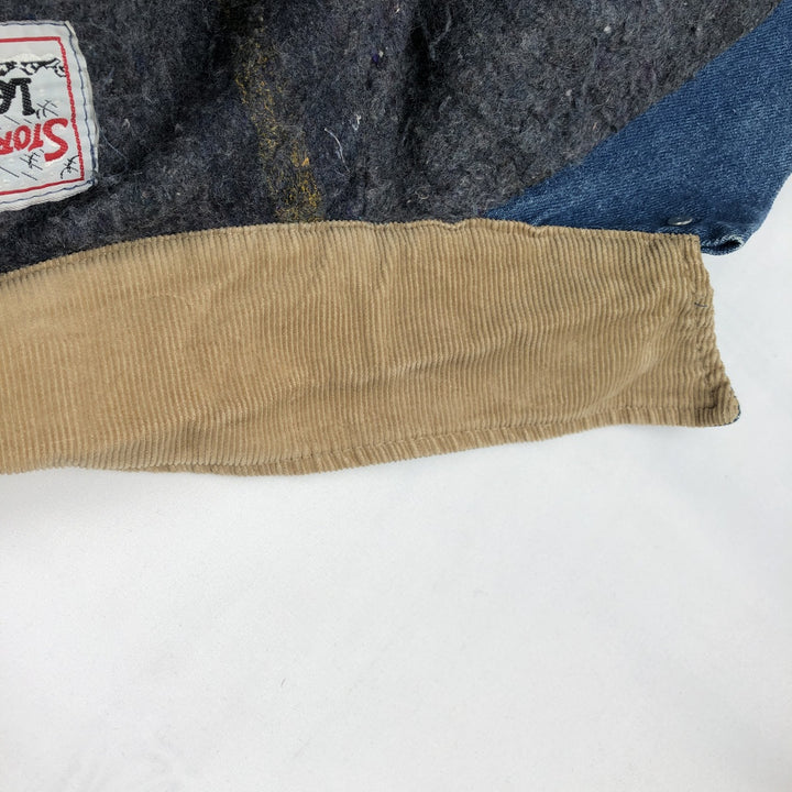 70s-80'S Lee Storm Rider denim jacket, men's size XL equivalent, vintage. cotton blue type Vintage Second Hand