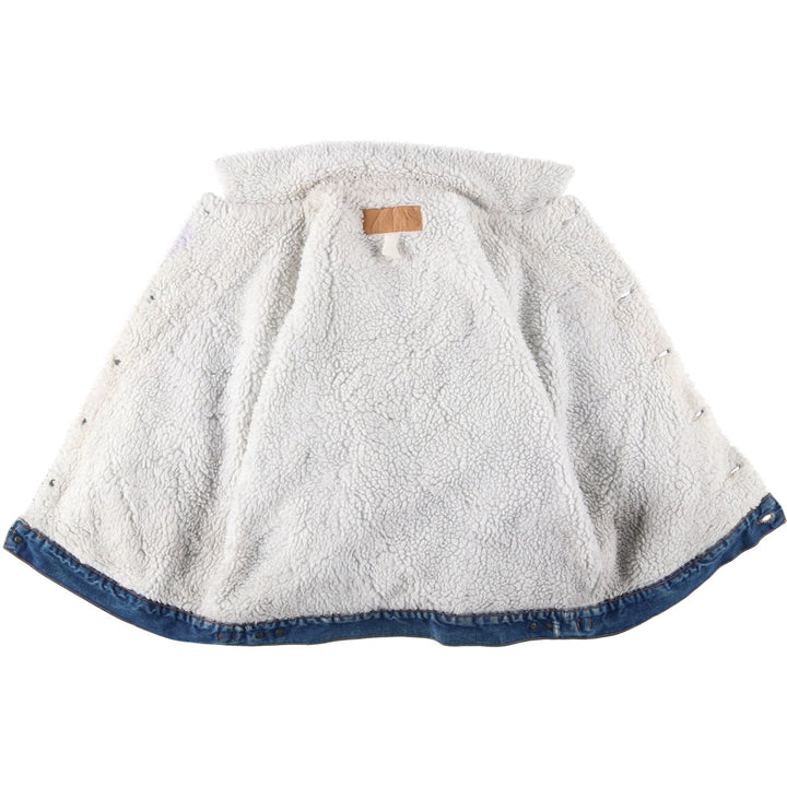 Wrangler padded denim fleece jacket, men's size L (approx.), vintage. unclear blue type Vintage Second Hand