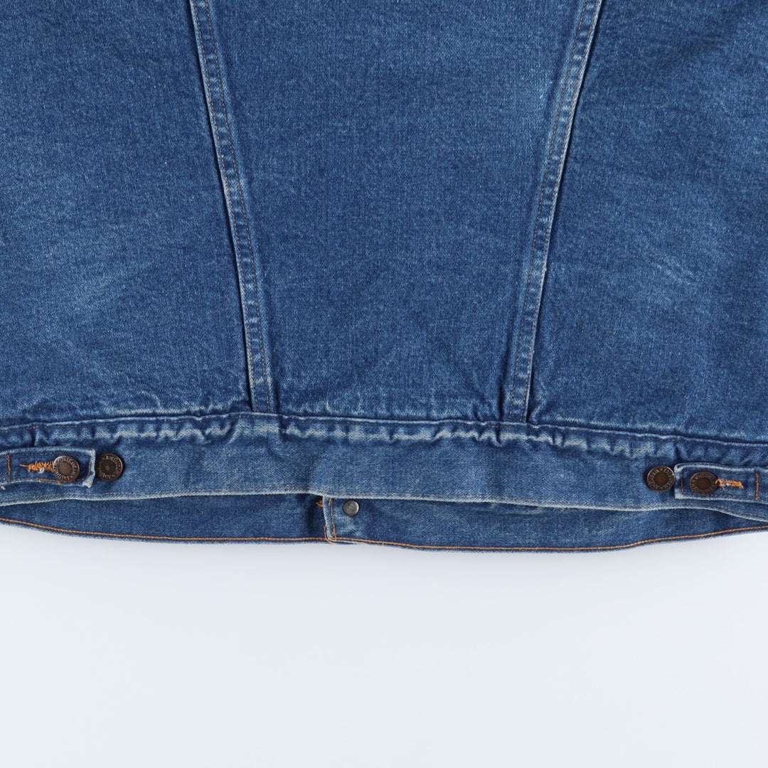 Wrangler padded denim fleece jacket, men's size L (approx.), vintage. unclear blue type Vintage Second Hand