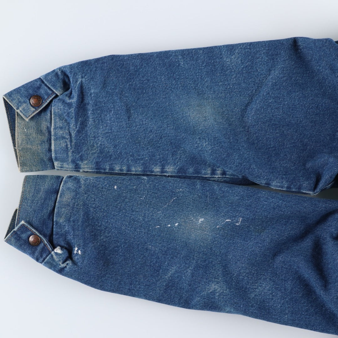 Wrangler padded denim fleece jacket, men's size L (approx.), vintage. unclear blue type Vintage Second Hand