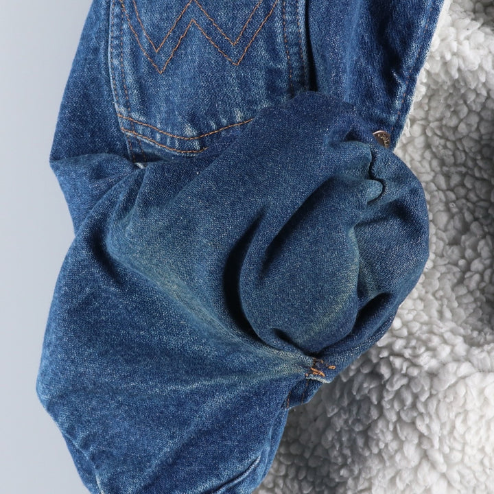 Wrangler padded denim fleece jacket, men's size L (approx.), vintage. unclear blue type Vintage Second Hand