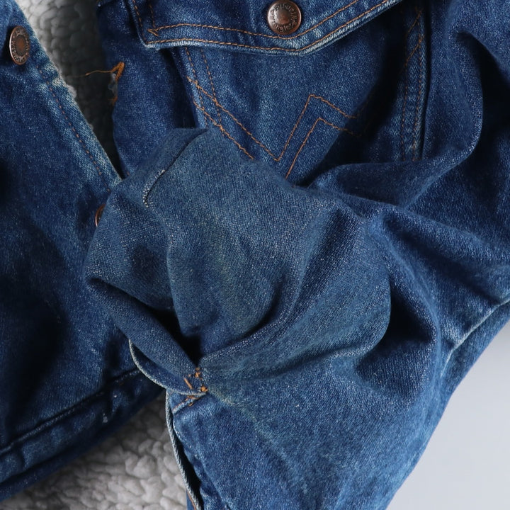 Wrangler padded denim fleece jacket, men's size L (approx.), vintage. unclear blue type Vintage Second Hand