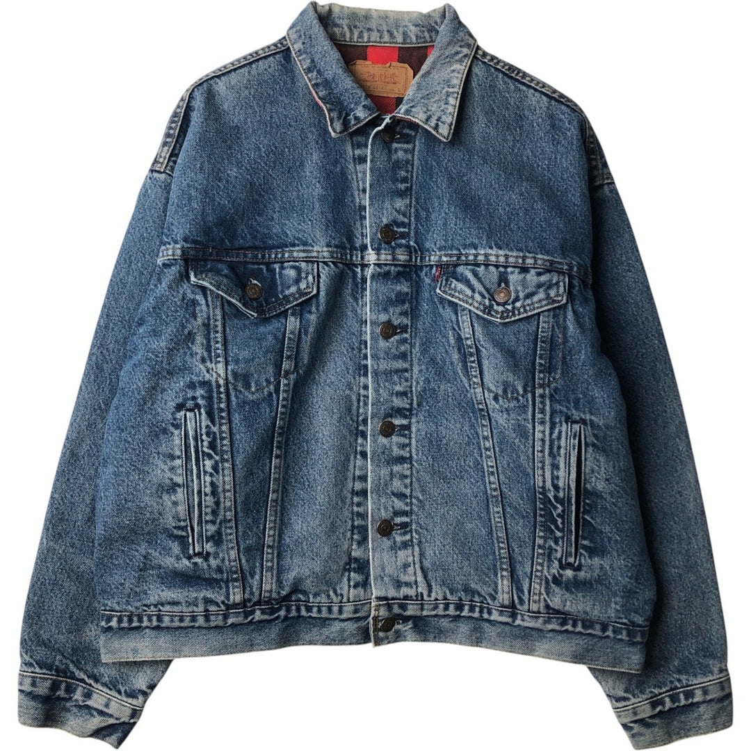 ~90'S Levi's 70417-0814 Denim Jacket, Made in USA, Men's Size L (approx.), Vintage cotton blue type Vintage Second Hand