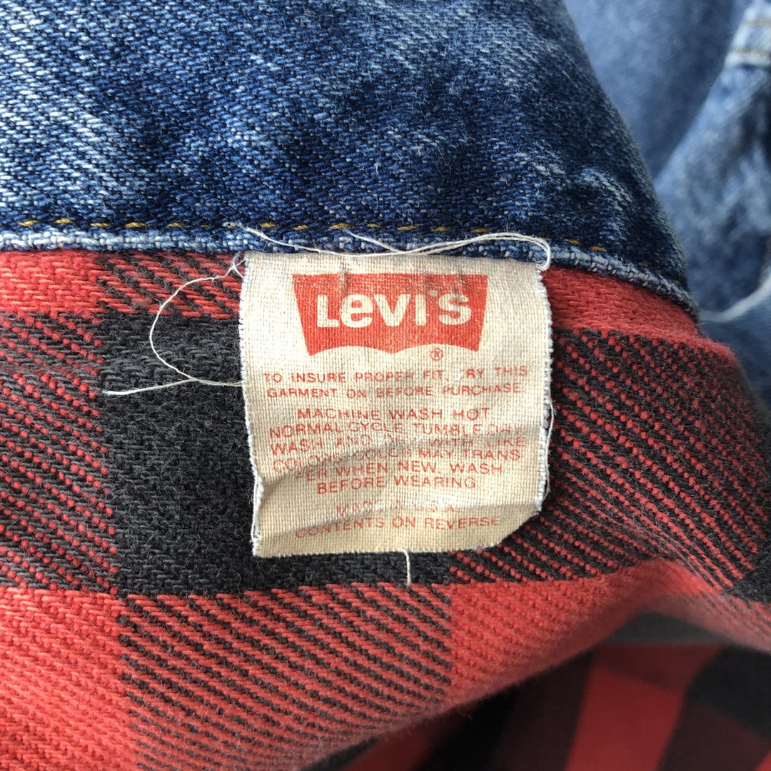 ~90'S Levi's 70417-0814 Denim Jacket, Made in USA, Men's Size L (approx.), Vintage cotton blue type Vintage Second Hand