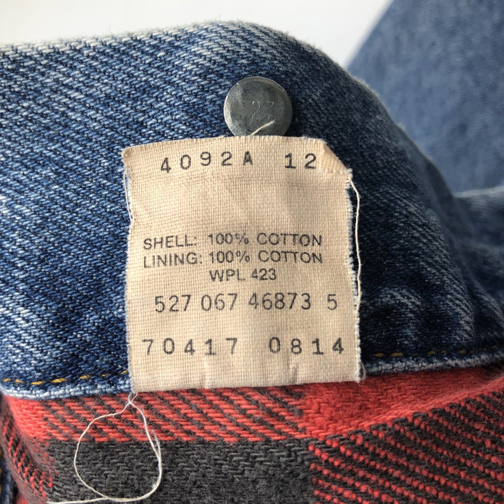 ~90'S Levi's 70417-0814 Denim Jacket, Made in USA, Men's Size L (approx.), Vintage cotton blue type Vintage Second Hand