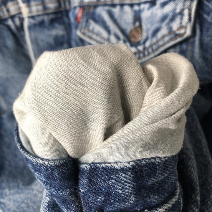 ~90'S Levi's 70417-0814 Denim Jacket, Made in USA, Men's Size L (approx.), Vintage cotton blue type Vintage Second Hand
