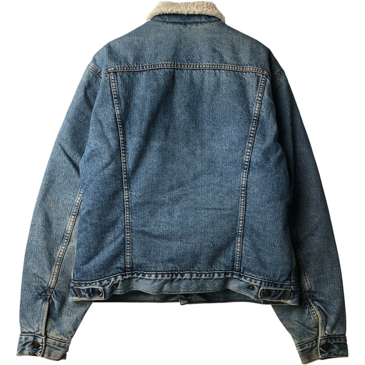 90'S Levi's 71500-0216 Denim Boa Jacket, Men's Size L, Vintage cotton blue type Vintage Second Hand