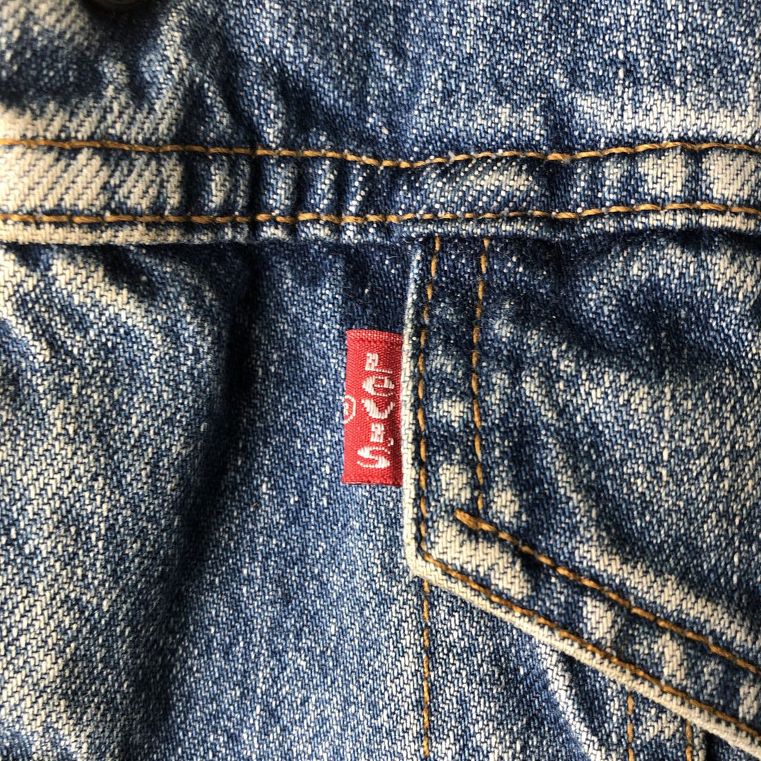 90'S Levi's 71500-0216 Denim Boa Jacket, Men's Size L, Vintage cotton blue type Vintage Second Hand