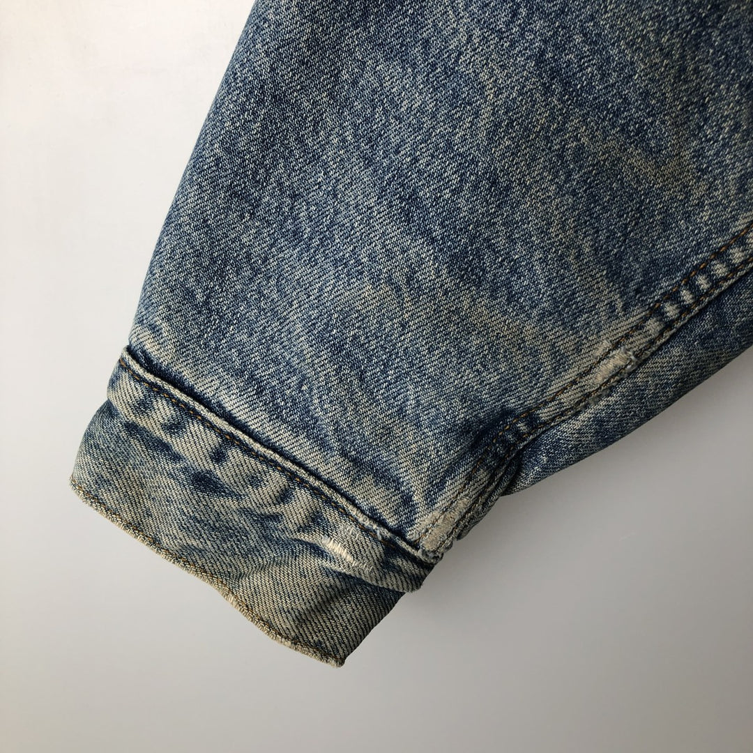 90'S Levi's 71500-0216 Denim Boa Jacket, Men's Size L, Vintage cotton blue type Vintage Second Hand