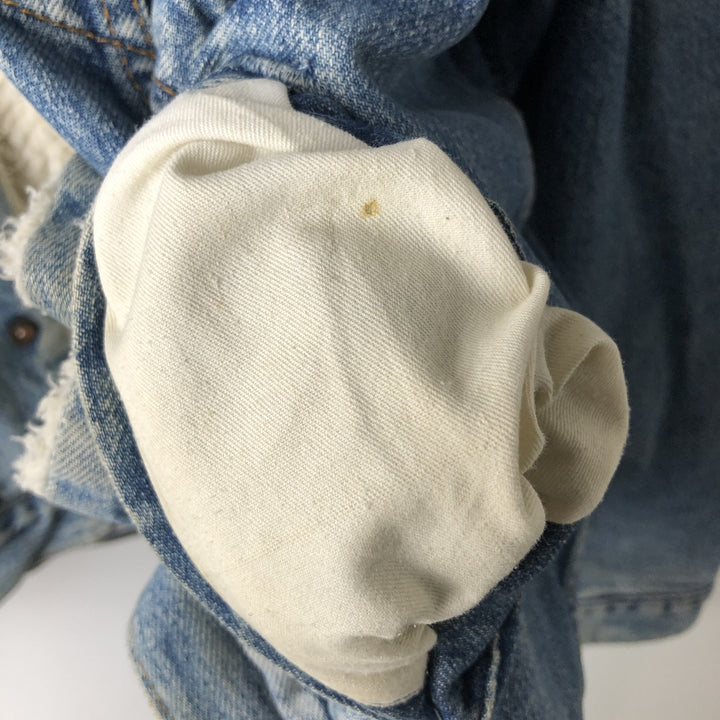 90'S Levi's 71500-0216 Denim Boa Jacket, Men's Size L, Vintage cotton blue type Vintage Second Hand