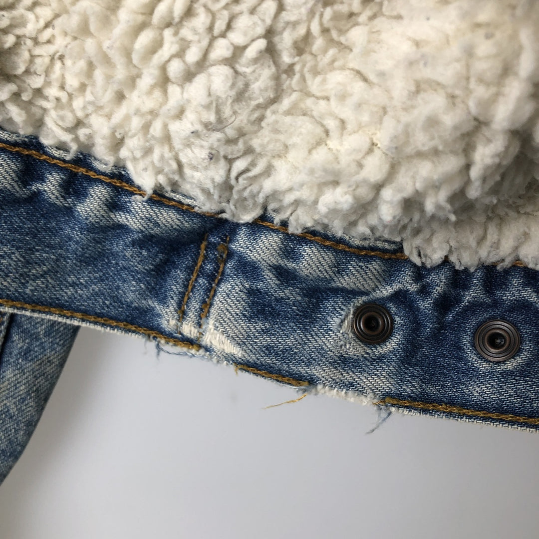 90'S Levi's 71500-0216 Denim Boa Jacket, Men's Size L, Vintage cotton blue type Vintage Second Hand