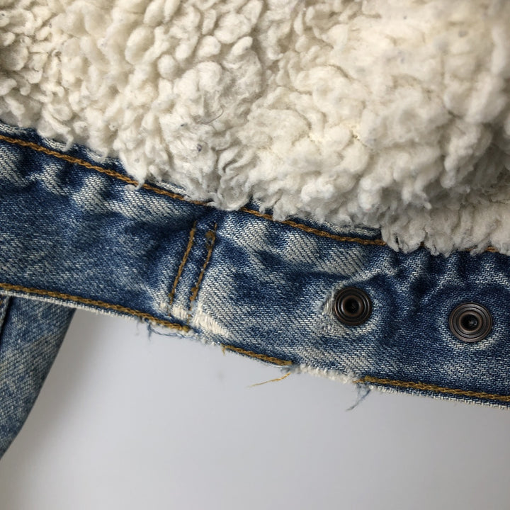 90'S Levi's 71500-0216 Denim Boa Jacket, Men's Size L, Vintage cotton blue type Vintage Second Hand