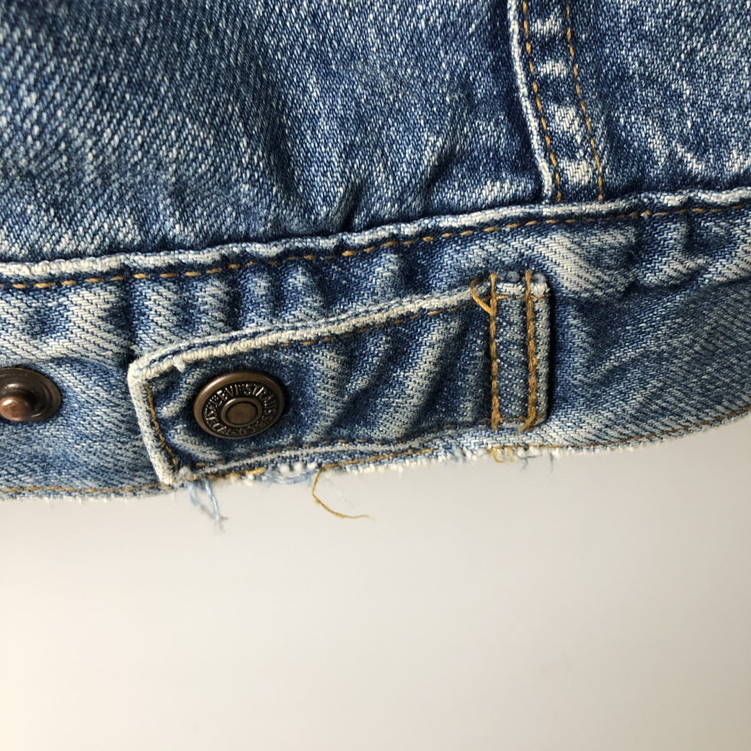 90'S Levi's 71500-0216 Denim Boa Jacket, Men's Size L, Vintage cotton blue type Vintage Second Hand